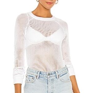 *MIMOSA* in color LAmade Luna pullover with open net mesh, Size S, NWT